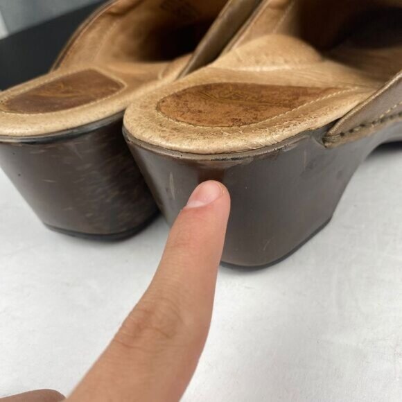 Dansko Balance Clog Women's size 38 Brown Leather Slip On Mule - Picture 7 of 14